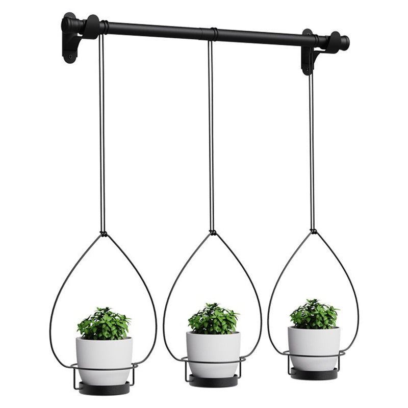 001-ZJ-YXH001 3Set Hanging Flower Pot with Extendable Hanging Rod Garden Basket Wall-Mounted Flowerpot 001-ZJ-YXH001 3Set Hanging Flower Pot with Extendable Hanging Rod Garden Basket Wall-Mounted Flowerpot